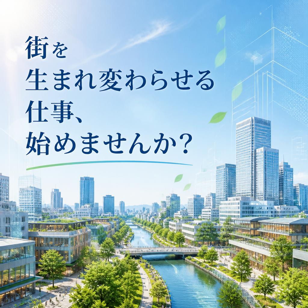 街を生まれ変わらせる仕事、始めませんか？
