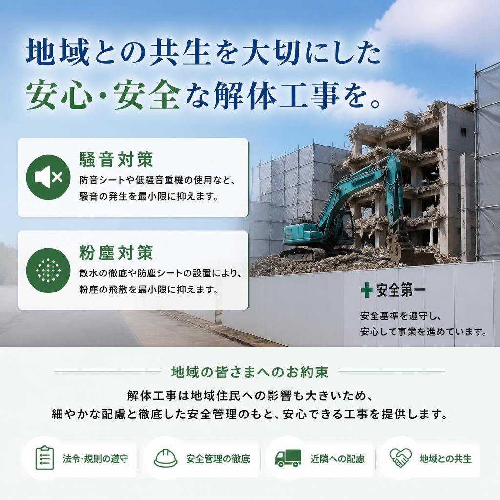 地域への配慮と安全管理
