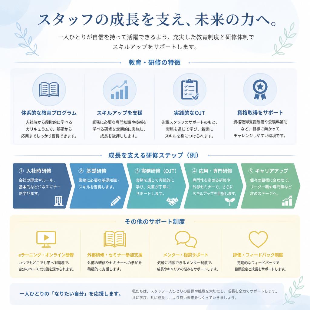 職人としての成長支援
